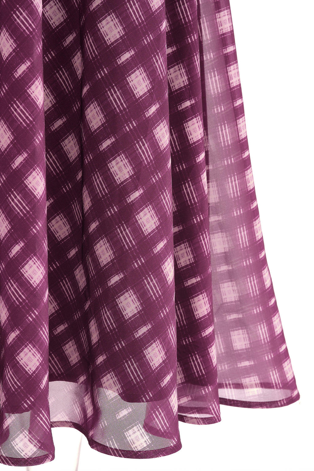dowerme Casual A-Line Plaid Maxi Skirts for Women Trendy
