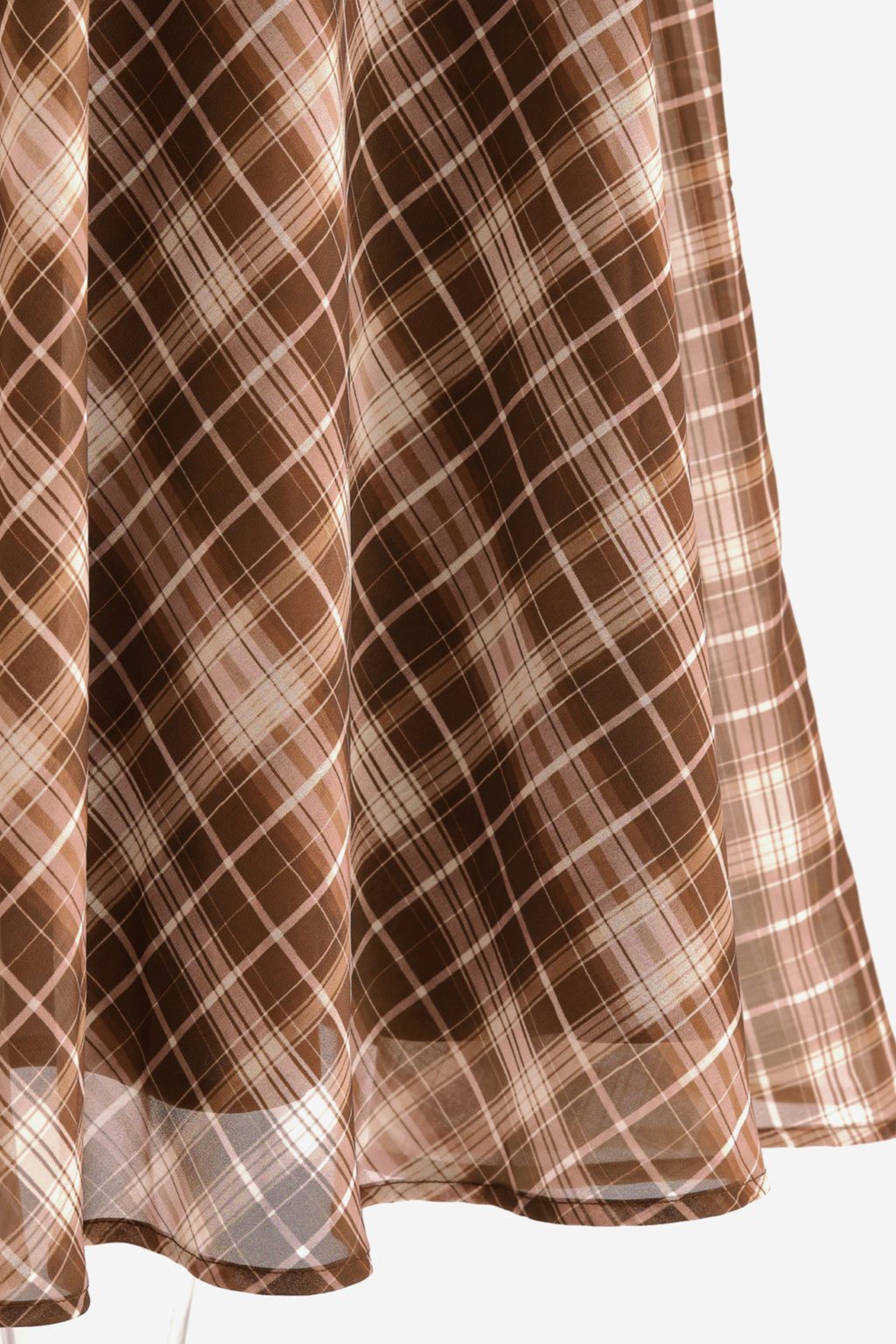 dowerme Casual A-Line Plaid Maxi Skirts for Women Trendy